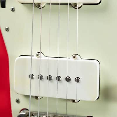 Nash JM-63 Electric Guitar - Fiesta Red over 3-Tone Burst with Hardshell Case image 15