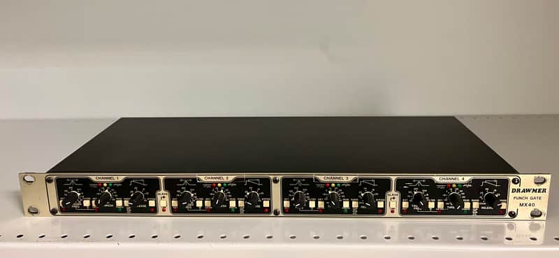 Drawmer Punch Gate MX40 - 4 Channels Noise Gate - w/Mid Punch optional - Dimebag Pantera - Rammstein - 230V image 1