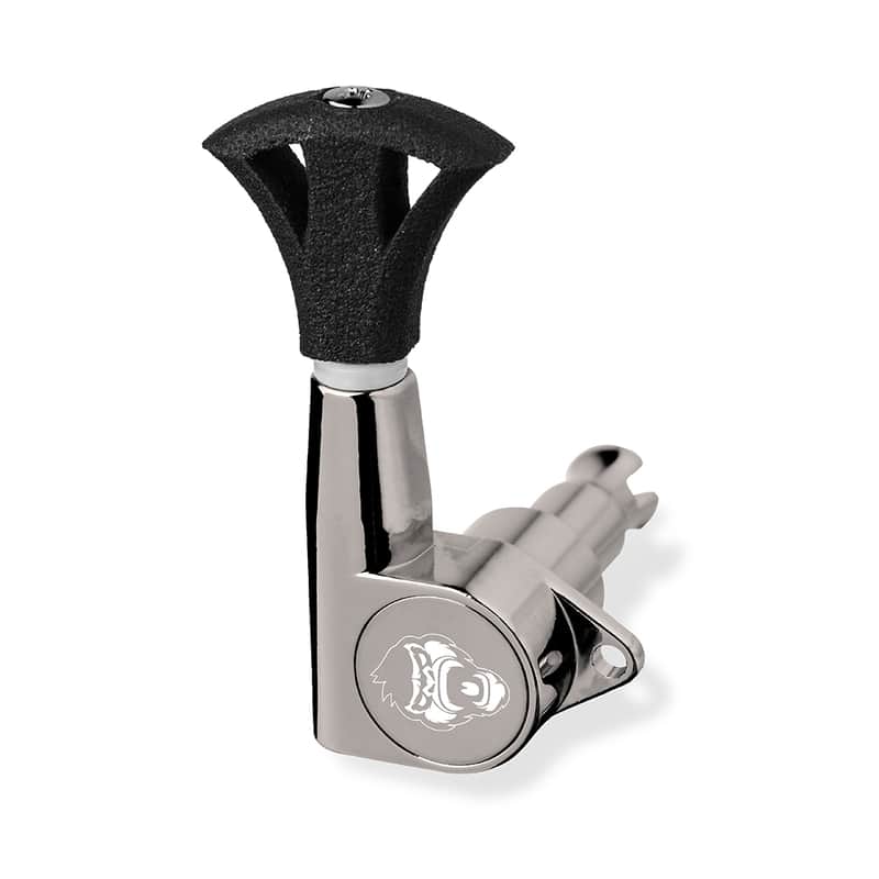 Guitar Monkey 4-String Set Monkeygrip Megalight Open Axeblade Bass Mechaniken Smoke Black Nickel image 1
