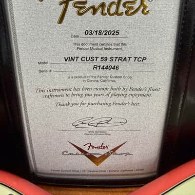 Fender Custom Shop Time Capsule ’59 Stratocaster 2025 COA Great Player! (276) image 7