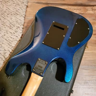 Kramer Nightswan Electric Guitar Vintage USA 1988 Blue Sparkle Excellent Condition W/OHSC image 16