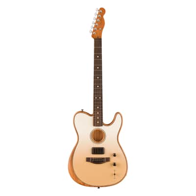 Fender Finneas Signature Acoustasonic Player Telecaster Cappuccino Fade - Acoustic Guitar image 2