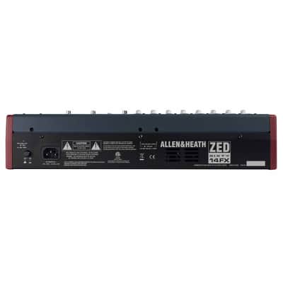Allen & Heath ZED60-14FX 14 Channel Multipurpose FX Mixer w Effects & Cables imagen 6