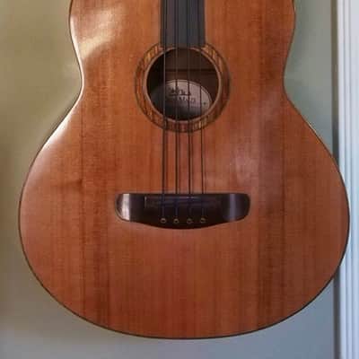 DAVE MAIZE  FRETLESS ACOUSTIC BASS 2001 Natural/ redwood +walnut image 1