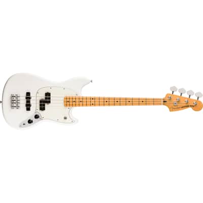 Immagine Fender Player II Mustang Bass PJ w/Maple Fingerboard - Polar White - 4