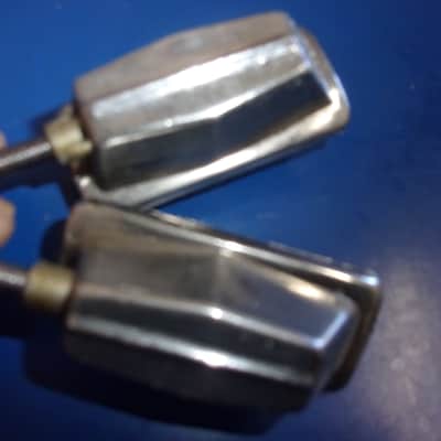 Lot of 4 Vintage Import Lugs Chrome Bass or Tom Drum w/ used Tension Rods CB Sunshine etc image 6