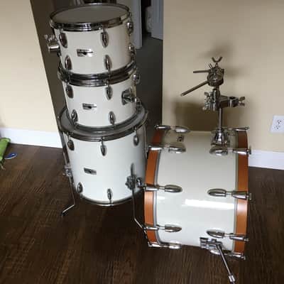 1970's Yamaha Recording Custom 9000 Series White Drum Set- image 7
