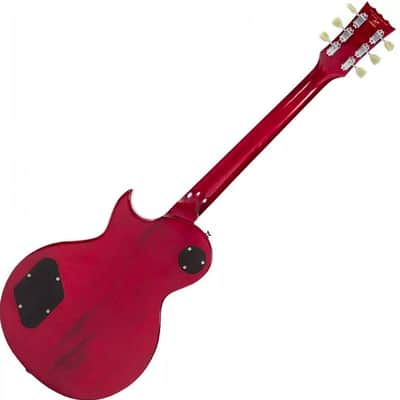 Vintage V100TWR Reissue Flamed Trans Wine Red image 2