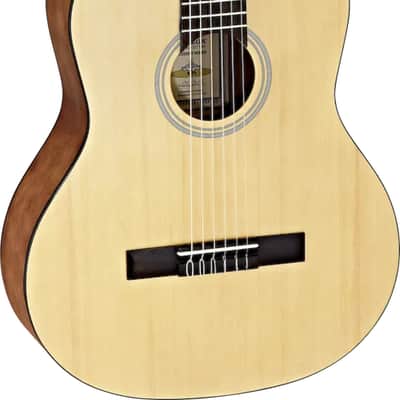 Ortega Guitars RST5 Student Series Full Body Size Nylon Classical 6-String Guitar, Spruce Top and Catalpa Body, Natural Gloss Finish image 1
