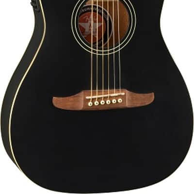 Fender Joe Strummer Campfire Acoustic Electric Guitar. Walnut Fingerboard, Matte Black image 3