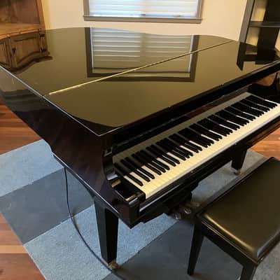 Yamaha Disklavier DGC1 Mark IV Baby Grand Piano 2007 - Polished Ebony image 2