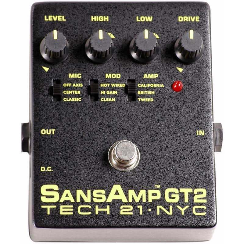 Tech 21 SansAmp GT2 Tube Amp Emulation Pedal | Reverb