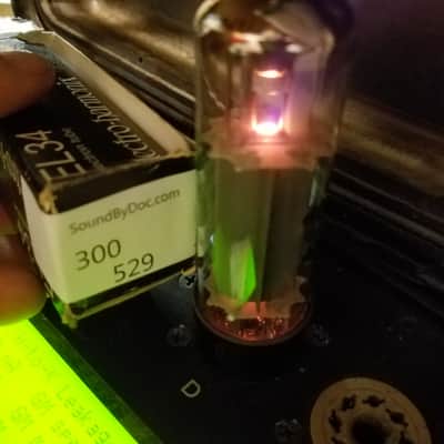 Electro-Harmonix Tight Matched Pair (2) EL34 6CA7 tNOS AT1000 TESTED Vacuum Tubes Power Pentode 2000-2003 image 5