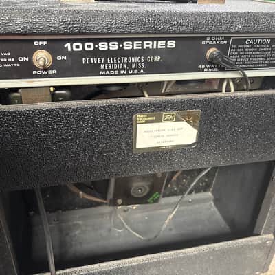 Peavey Pacer 100 SS Series 45-Watt 1x12" Guitar Combo 1980s - Black image 4
