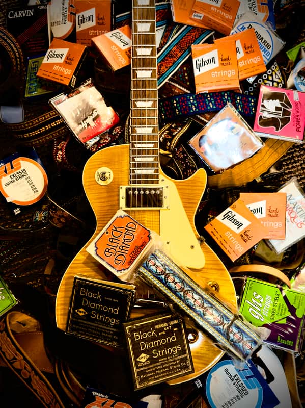 Rare Black Diamond Strap - NS-120 1971  - High-End Hootenanny Weave -Blue Mosaic - Original Packaging $169 (Bundle w/Strings $229) image 1