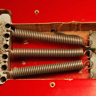 1964 pre-CBS Fender Stratocaster R&R Candy Apple Red '60s nitro factory refinish image 21