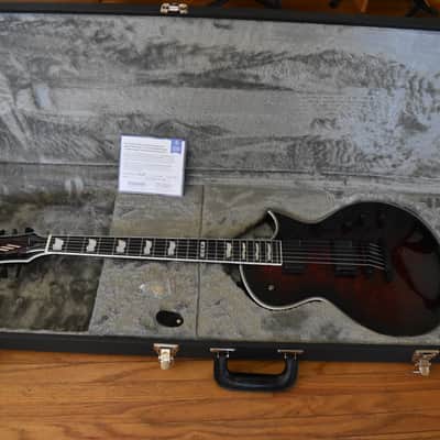 ESP E-II Eclipse QM See Thru black cherry sunburst, OHSC, Quilted maple top & EMG's, Made in Japan image 2