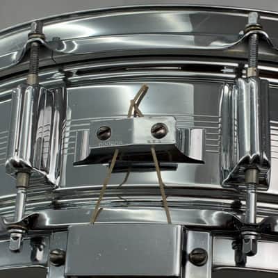 Vintage Rogers 7 Line Dyna-Sonic 5x14 COB Snare Drum #4129 (all orig) image 7