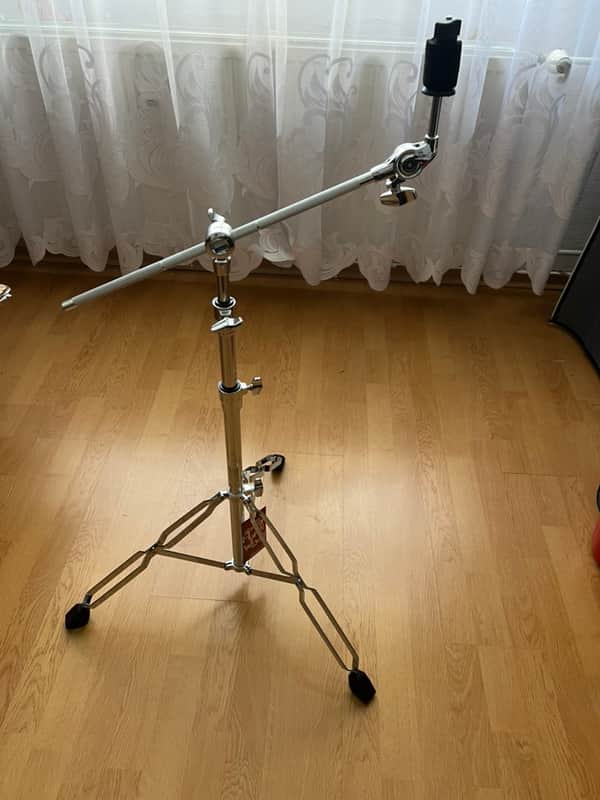 Pearl BC-830 Uni-Lock Double Braced Convertible Boom Cymbal Stand - Chrome image 1