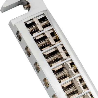 Pigtail Style Wrap around Bridge Tailpiece for LP Electric Guitar Chrome image 4