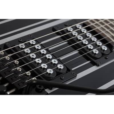 Schecter Synyster Gates Standard Signature Guitar - Gloss Black with Silver Pinstripes image 12