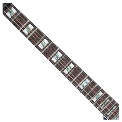 Used Ibanez RG653DX RG Prestige Electric Guitar - Transparent Deep Blue Flat image 3