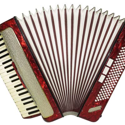 Barcarole Prominenz Piano Accordion made in Germany 120 Bass Buttons New Straps Case 2230, Rich and Bright sound, Concert Accordion for Adults image 2