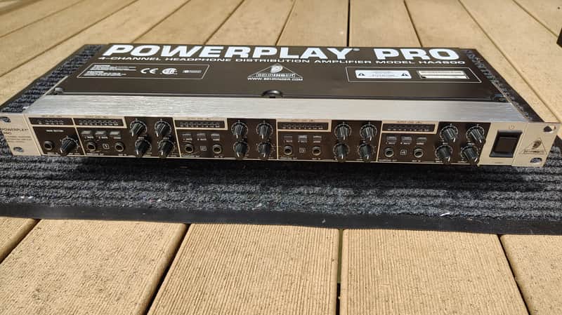 Behringer Powerplay Pro HA4600 4-Channel Headphone Amplifier 2000s - Black / Silver image 1