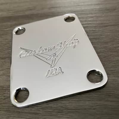 Fender Masterbuilt Custom Shop Neck Plate Masterbuilder Cruz era 2000 Chrome image 5