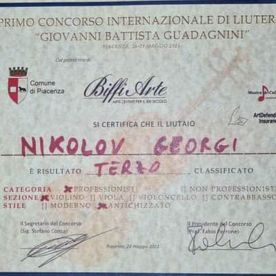 Georgi Nikolov Cremona 2023 Violin Award Winning! image 20