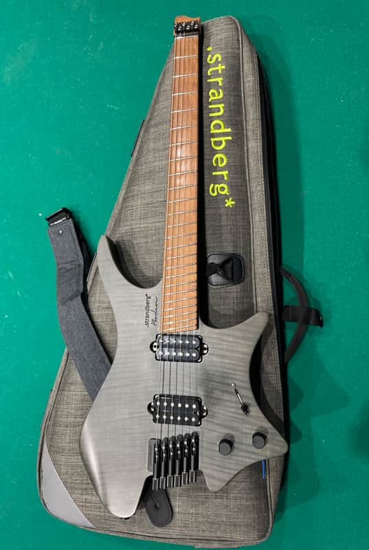 Strandberg Guitars Boden Original 6 2021 - Maple Black Flame w/ gig bag & strap
