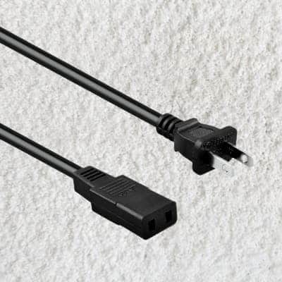8Ft 2-Prong Square Ac Power Cord Cable Lead For Roland Rhodes Synthesizer Keyboard Vk-1000 Mk-80