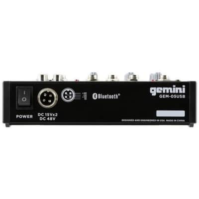 Gemini GEM05USB Sound Mixer Bluetooth - Black image 4