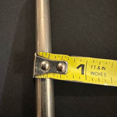 VINTAGE Unbranded 5.5" Triangle, Brushed Nickel Finish, 5/16" diameter Rod-MINT image 2
