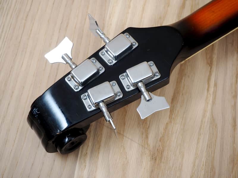 1960s Teisco Violin Bass Vintage w/ Scroll Headstock Japan, FB-2