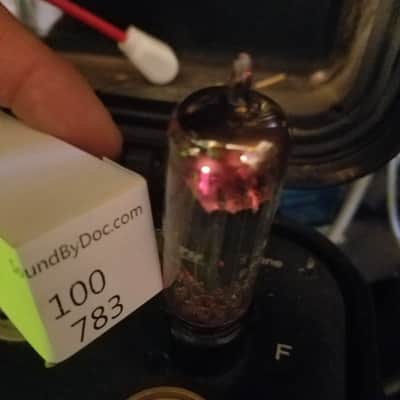 RCA 6CG7 tNOS AT1000 TESTED Balanced! PI Vacuum Tube T1 blackplate dual triode 1954-1959 image 4