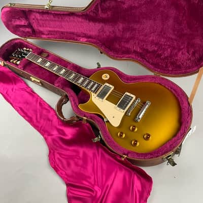 Lefty !!!Gibson Les Paul 57' Gold Top Reissue 1996 - Gold Top with Humbuckers, and OHSC and papers . Virtually unplayed! image 10