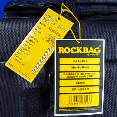 RockBag  19" 3U Three Space Rack Bag with Wheels & Shoulder Strap Model 24320B by Warwick image 4