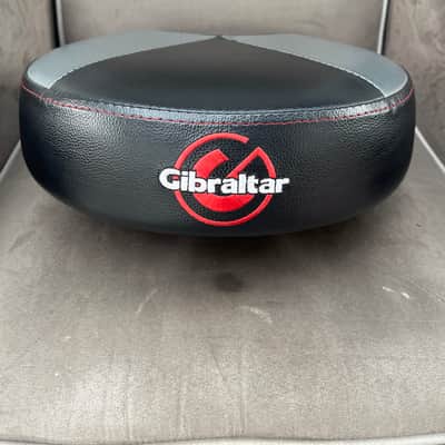 Gibraltar 9608RQPGB 9600 Series Pro Round Two-Tone Quarter Panel Drum Throne 2010s - Grey/Black image 3