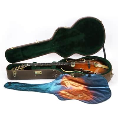 1973 Carl Barney No. 14 7-String Archtop Electric Acoustic Jazz Guitar Dark Sunburst Vintage Original Rare Early Production Made for Bucky Pizzerelli w/ Original Hard Case image 2