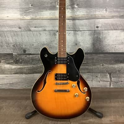 Washburn HB-30 Semi-Hollow Electric Guitar Sunburst image 1