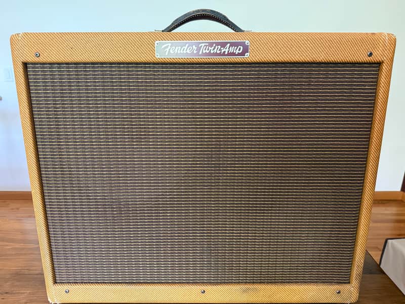 1956 Fender Tweed Twin 5D8-A Narrow Panel 2x12" Guitar Combo image 1