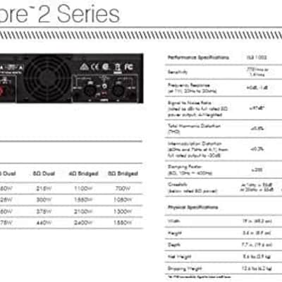 Crown XLS1502 Two-channel, 525-Watt at 4Ω Power Amplifier image 5