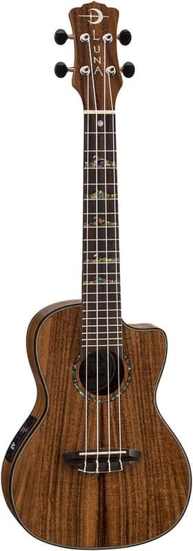Luna High Tide Ukulele Uke Koa Concert w/Preamp UKEHTCKOA image 1