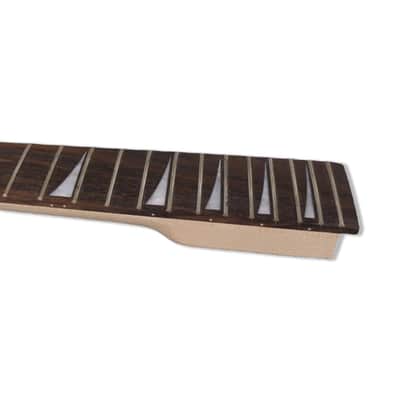 Maple Guitar Neck Reversed Head 22 fret 25.5 inch Rosewood Fretboard Bolt on heel image 3