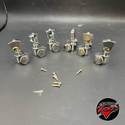 Grover 502 Locking Tuners 3+3 Gibson Chrome image 2
