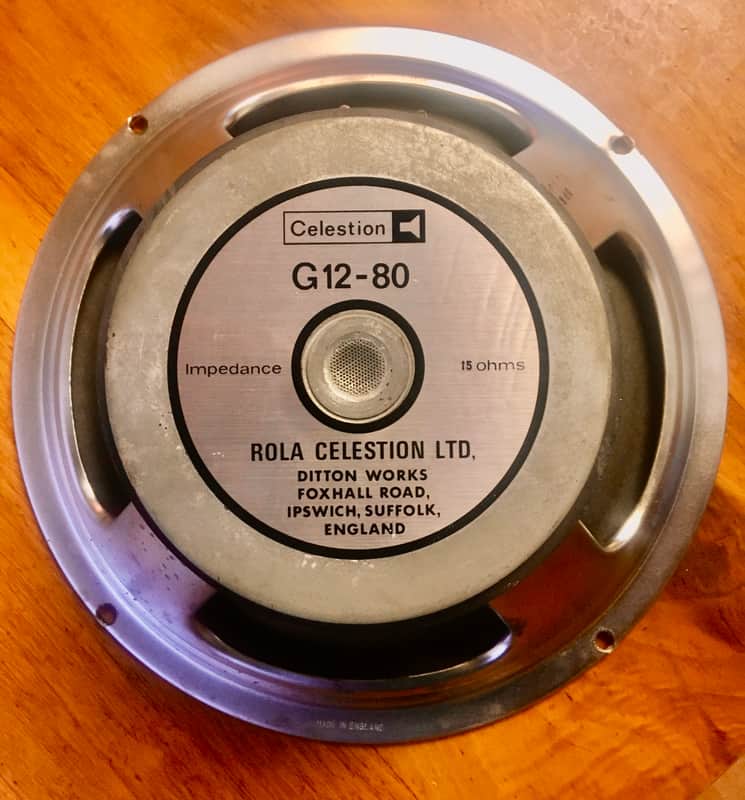 RARE Vintage Rola Celestion G12-80 15ohm (16ohm) Speaker image 1