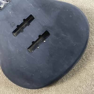 Black 4 String Electric Bass Basswood Body image 7