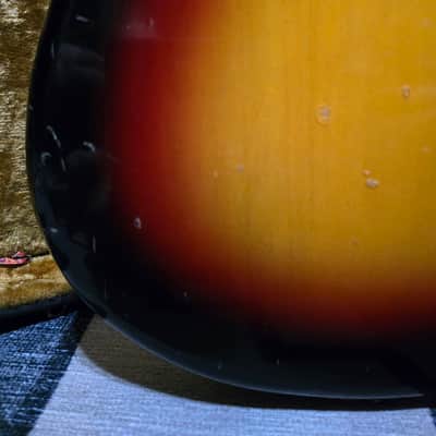 *Luthier Special* Vox Panther Electric Bass Guitar 1960's Sunburst W/OHSC image 15