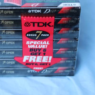 TDK d60 high output type I cassette 7 pack image 2
